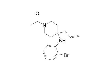 1-[4-(2-bromoanilino)-4-prop-2-enyl-1-piperidinyl]ethanone