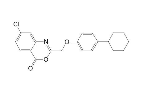 7-Chloranyl-2-[(4-cyclohexylphenoxy)methyl]-3,1-benzoxazin-4-one