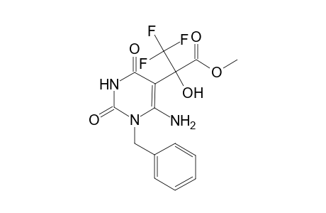 Methyl 2-(6-amino-1-benzyl-2,4-dioxo-1,2,3,4-tetrahydropyrimidin-5-yl)-3,3,3-trifluoro-2-hydroxypropanoate