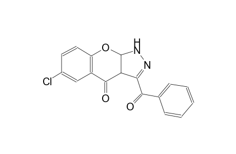 3-benzoyl-6-chloro-3a,9a-dihydrochromeno[2,3-c]pyrazol-4(1H)-one