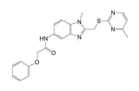 acetamide, N-[1-methyl-2-[[(4-methyl-2-pyrimidinyl)thio]methyl]-1H-benzimidazol-5-yl]-2-phenoxy-