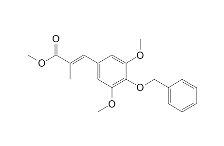 Methyl (E)-3-(4-Benzyloxy-3,5-dimethoxyphenyl)-2-methylpropenoate