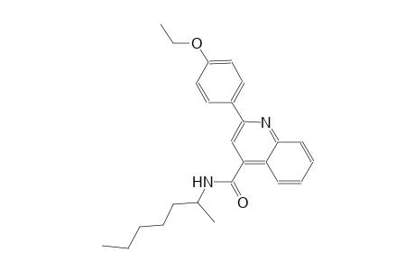2-(4-ethoxyphenyl)-N-(1-methylhexyl)-4-quinolinecarboxamide