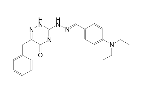 4-(diethylamino)benzaldehyde (6-benzyl-5-oxo-2,5-dihydro-1,2,4-triazin-3-yl)hydrazone