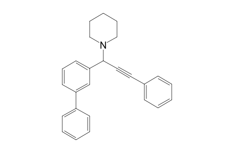 1-(1-([1,1'-biphenyl]-3-yl)-3-phenylprop-2-yn-1-yl)piperidine