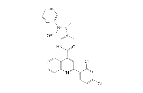 2-(2,4-dichlorophenyl)-N-(1,5-dimethyl-3-oxo-2-phenyl-2,3-dihydro-1H-pyrazol-4-yl)-4-quinolinecarboxamide