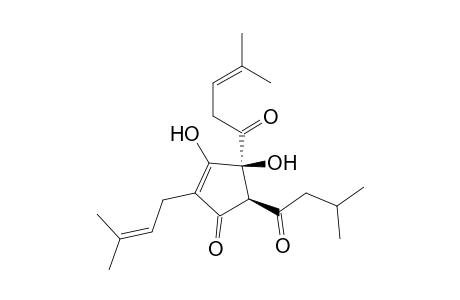 2-Cyclopenten-1-one, 3,4-dihydroxy-2-(3-methyl-2-butenyl)-5-(3-methyl-1-oxobutyl)-4-(4-methyl-1-oxo-3-pentenyl)-, trans-