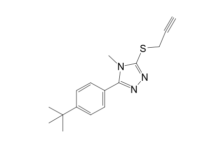 3-(p-tert-butylphenyl)-4-methyl-5-[(2-propynyl)thio]-4H-1,2,4-triazole