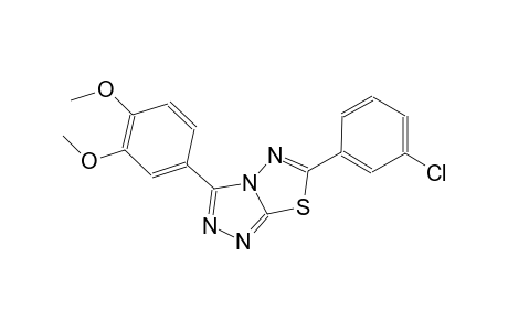 6-(3-chlorophenyl)-3-(3,4-dimethoxyphenyl)[1,2,4]triazolo[3,4-b][1,3,4]thiadiazole