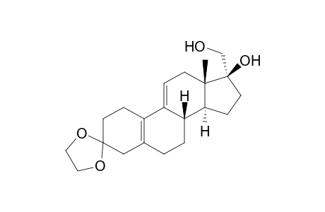 17.alpha.-(Hydroxymethyl)-3,3-(ethylenedioxy)-5(10),9(11)-estradien-17.beta.-ol