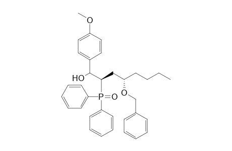 (2R,4S)-4-Benzyloxy-4-butyl-2-diphenylphosphinoyl-1-(4-methoxyphenyl)butan-1-ol