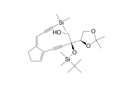 2(S)-2-(t-Butyldimethylsilyloxy)-2-[(4R)-2,2-dimethyl-1,3-dioxolan-4-yl]-4[(5Z)-5-(3-trimethylsilyl-2-propynylidene)-1-cyclopenten-1-yl]-3-butyn-1-ol