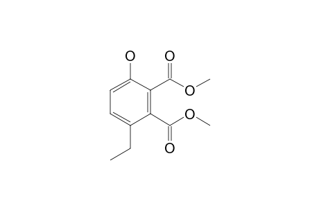 3-ethyl-6-hydroxy-benzene-1,2-dicarboxylic acid dimethyl ester