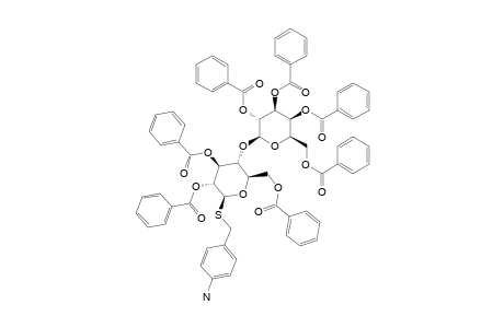 S-(4-AMINOBENZYL)-2,3,4,6-TETRA-O-BENZOYL-BETA-D-GALACTOPYRANOSYL-(1->4)-2,3,6-TRI-O-BENZOYL-1-THIO-BETA-D-GLUCOPYRANOSIDE