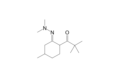 2-(2,2-dimethylpropanoyl)-5-methylcyclohexanone] dimethyl hydrazone