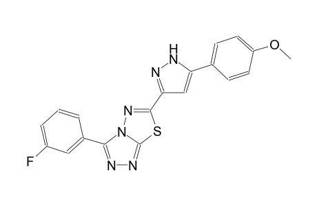[1,2,4]triazolo[3,4-b][1,3,4]thiadiazole, 3-(3-fluorophenyl)-6-[5-(4-methoxyphenyl)-1H-pyrazol-3-yl]-