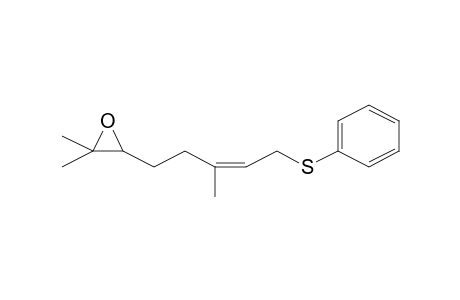 2,2-Dimethyl-3-[3-methyl-5-(phenylthio)pent-3-enyl]oxirane