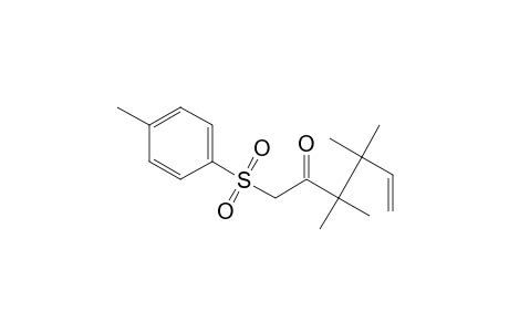 1-((4-methylphenyl)sulfonyl)-3,3,4,4-tetramethyl-5-hexen-2-one