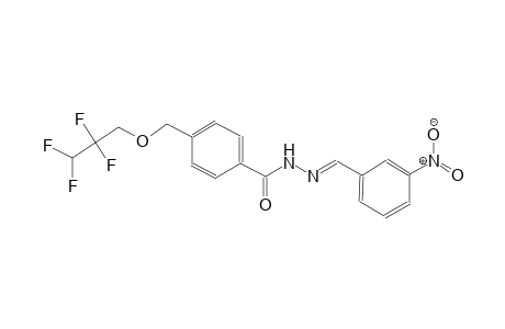 N'-[(E)-(3-nitrophenyl)methylidene]-4-[(2,2,3,3-tetrafluoropropoxy)methyl]benzohydrazide