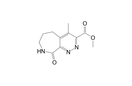 1-Methyl-2-carbomethoxy-5-oxo-6,7,8,9-tetrahydro-azepino[3,4-c]pyridazine