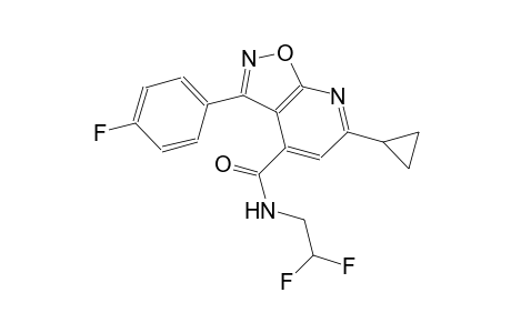isoxazolo[5,4-b]pyridine-4-carboxamide, 6-cyclopropyl-N-(2,2-difluoroethyl)-3-(4-fluorophenyl)-