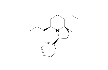 (3R,5S,8S,8aR)-8-ethyl-3-phenyl-5-propyl-3,5,6,7,8,8a-hexahydro-2H-oxazolo[3,2-a]pyridine