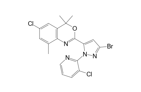 2-(3-Bromo-1-(3-chloropyridin-2-yl)-1H-pyrazol-5-yl)-6-chloro-4,4,8-trimethyl-4H-benzo[d][1,3]oxazine