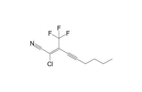 (E)-2-chloranyl-3-(trifluoromethyl)non-2-en-4-ynenitrile