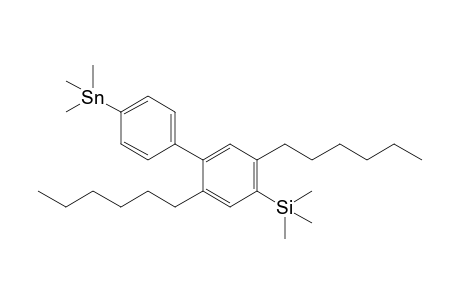 (2,5-Dihexyl-4'-trimethylstannylbiphenyl-4-yl)trimethylsilane