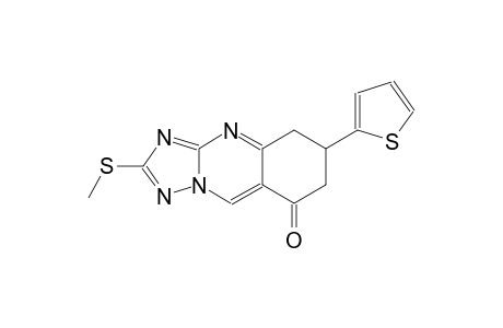 [1,2,4]triazolo[5,1-b]quinazolin-8(5H)-one, 6,7-dihydro-2-(methylthio)-6-(2-thienyl)-