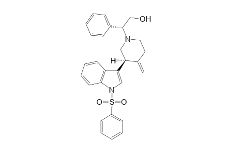 (2R,.alpha.R)-1-(1-Phenyl-2-hydroxyethyl)-2-[1-(phenylsulfonyl)-3-indolyl]-4-methylpiperidine