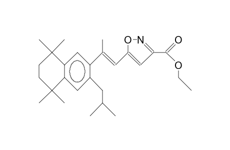 trans-2-(1,1,4,4-Tetramethyl-6-isobutyl-tetralinyl-7)-1-(3-ethoxycarbonyl-isoxazolyl-5)-propene