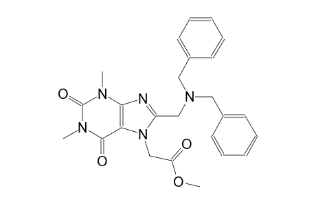 methyl {8-[(dibenzylamino)methyl]-1,3-dimethyl-2,6-dioxo-1,2,3,6-tetrahydro-7H-purin-7-yl}acetate