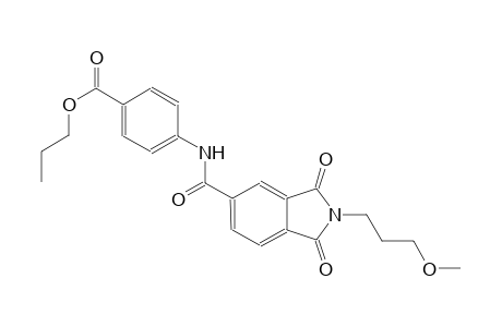 propyl 4-({[2-(3-methoxypropyl)-1,3-dioxo-2,3-dihydro-1H-isoindol-5-yl]carbonyl}amino)benzoate
