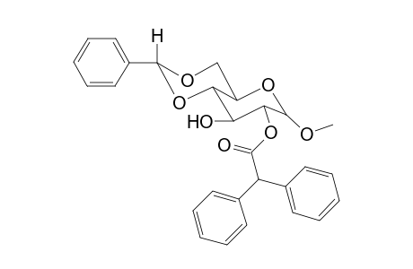 Diphenyl-acetic acid 8-hydroxy-6-methoxy-2-phenyl-hexahydro-pyrano[3,2-d][1,3]dioxin-7-yl ester