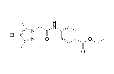 Benzoic acid, 4-[[2-(4-chloro-3,5-dimethyl-1H-pyrazol-1-yl)acetyl]amino]-, ethyl ester