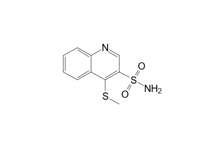 4-Methylthio-3-quinolinesulfonamide