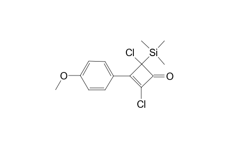 2,4-bis(chloranyl)-3-(4-methoxyphenyl)-4-trimethylsilyl-cyclobut-2-en-1-one
