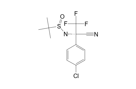 (R)-1,1,1-TRIFLUORO-2-(N-(R)-TERT.-BUTANESULFINYL)-AMINO-2-CYANO-2-(4-CHLOR-PHENYL)-ETHANE