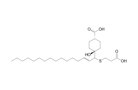 [4(R)-[1.alpha.,4.beta.,4(Z)]]-4-Hydroxy-4-[1-[(2-carboxyethyl)thio]-2-hexadecenyl]cyclohexanecarboxylic Acid