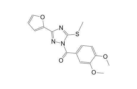 1H-1,2,4-triazole, 1-(3,4-dimethoxybenzoyl)-3-(2-furanyl)-5-(methylthio)-