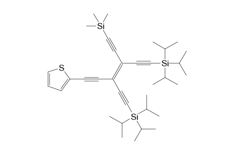 (Z)-2-{3,4-Bis[(triisopropylsilyl)ethynyl]-6-(trimethylsilyl)hex-3-ene-1,5-diynyl}thiophene