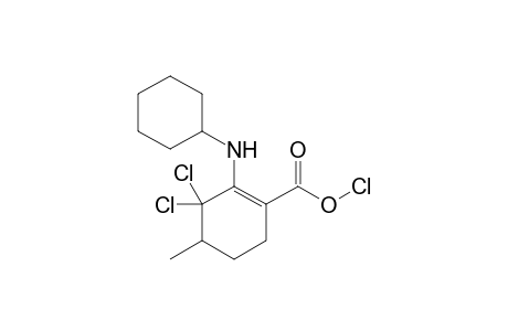 Methyl 1,3,3-trichloro-2-(cyclohexylamino)cyclohexene-1-carboxylate