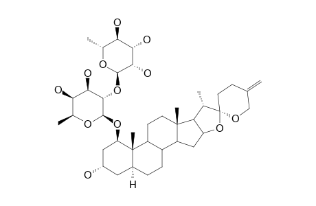 1-O-[O-ALPHA-L-RHAMNOPYRANOSYL-(1->2)-O-BETA-D-FUCOPYRANOSYL]-5-ALPHA-SPIROST-25(27)-ENE-1-BETA,3-ALPHA-DIOL