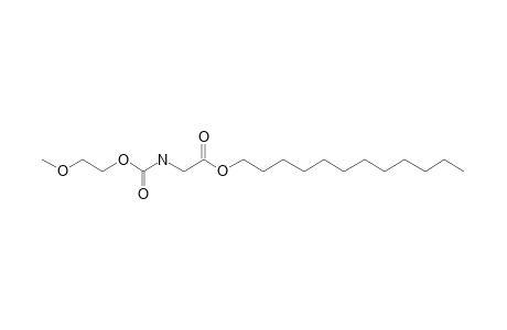 Glycine, N-(2-methoxyethoxycarbonyl)-, dodecyl ester