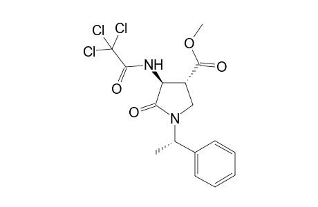 (3S,4R,1'S)-4-Methoxycarbonyl-1-(1'-phenylethyl)-3-(trichloroacetylamino)pyrrolidin-2-one