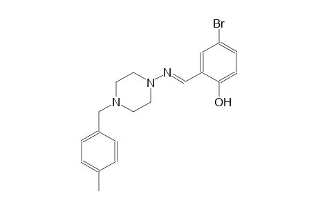 phenol, 4-bromo-2-[(E)-[[4-[(4-methylphenyl)methyl]-1-piperazinyl]imino]methyl]-