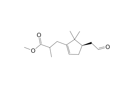 3-[(R)-5,5-Dimethyl-4-(2-oxo-ethyl)-cyclopent-1-enyl]-2-methyl-propionic acid methyl ester