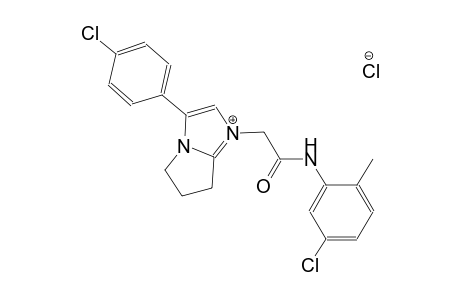 1-[2-(5-chloro-2-methylanilino)-2-oxoethyl]-3-(4-chlorophenyl)-6,7-dihydro-5H-pyrrolo[1,2-a]imidazol-1-ium chloride