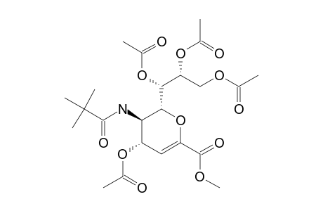 METHYL-4-ACETAMIDO-7,8,9-TRI-O-ACETYL-2,6-ANHYDRO-5-(TERT.-BUTANAMIDO)-3,4,5-TRIDEOXY-D-GLYCERO-D-GALACTO-NON-2-ENONATE